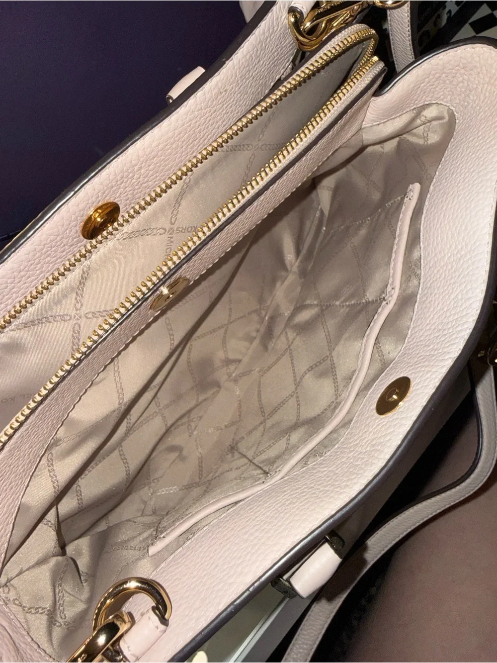 Michael Kors structured leather